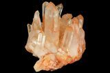 Tangerine Quartz Crystal Cluster - Madagascar #112809-2